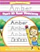 Imagen del vendedor de Amber Letter Tracing for Kids Trace my Name Workbook: Tracing Books for Kids ages 3 - 5 Pre-K & Kindergarten Practice Workbook [Soft Cover ] a la venta por booksXpress