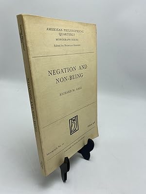 Seller image for Negation And Non-Being for sale by Shadyside Books