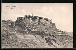 Ansichtskarte Ebernburg, Blick zur Ebernburg, Südseite