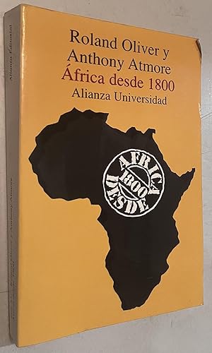 Seller image for Africa desde 1800 for sale by Once Upon A Time