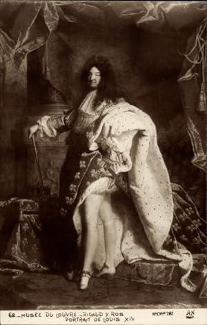 Seller image for Knstler Ansichtskarte / Postkarte Rigaud, Louis XIV, Ludwig XIV., Knig von Frankreich, Muse de Versailles for sale by akpool GmbH