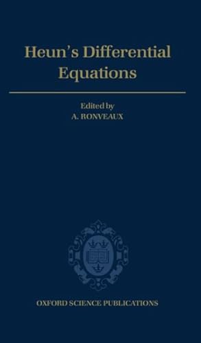 Seller image for Heun's Differential Equations for sale by GreatBookPrices