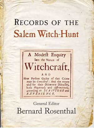 Seller image for Records of the Salem Witch-Hunt for sale by GreatBookPricesUK
