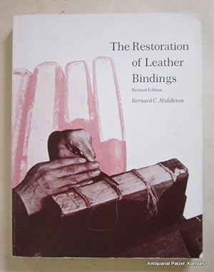 Seller image for The Restoration of Leather Bindings. Revised Edition. Chicago, American Library Association, 1984. Kl.-fol. Mit zahlreichen Illustrationen von Aldren A. Watson u. Seymour Fleishman. XV S., 1 Bl., 266 S., 1 Bl. Or.-Kart.; Kanten leicht berieben. (LTP Publication No. 20). (ISBN 0838903916). for sale by Jrgen Patzer