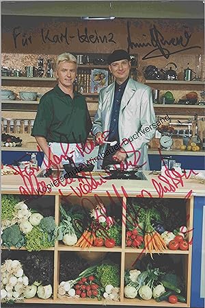 Bild des Verkufers fr Original Autogramm Ralph Morgenstern & Armin Romeier /// Autogramm Autograph signiert signed signee zum Verkauf von Antiquariat im Kaiserviertel | Wimbauer Buchversand