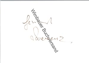 Bild des Verkufers fr Original Autogramm Gerhard Zwerenz (1925-2015) /// Autograph signiert signed signee zum Verkauf von Antiquariat im Kaiserviertel | Wimbauer Buchversand