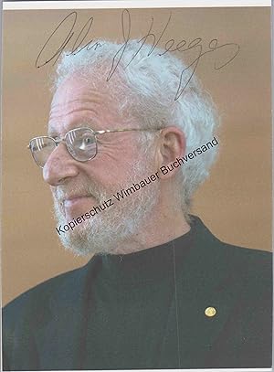 Seller image for Alan Heeger Nobelpreis fr Chemie 2000 // Autogramm Autograph signiert signed signee for sale by Antiquariat im Kaiserviertel | Wimbauer Buchversand