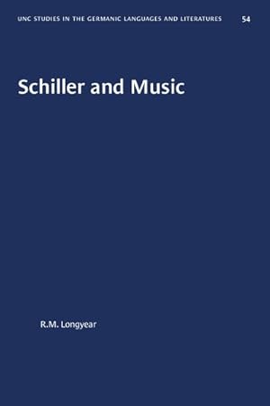 Image du vendeur pour Schiller and Music mis en vente par GreatBookPricesUK