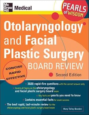 Image du vendeur pour Otolaryngology And Facial Plastic Surgery Board Review mis en vente par GreatBookPrices