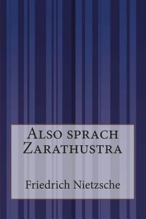 Seller image for Also Sprach Zarathustra -Language: german for sale by GreatBookPrices