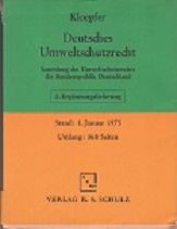 Bild des Verkufers fr Deutsches Umweltschutzrecht, Ergnzungslieferungen (siehe Beschreibun) zum Verkauf von Buchversand Joachim Neumann