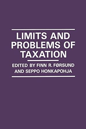 Immagine del venditore per Limits and Problems of Taxation (Scandinavian Journal of Economics) [Paperback ] venduto da booksXpress