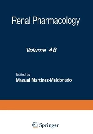 Image du vendeur pour Renal Pharmacology [Paperback ] mis en vente par booksXpress