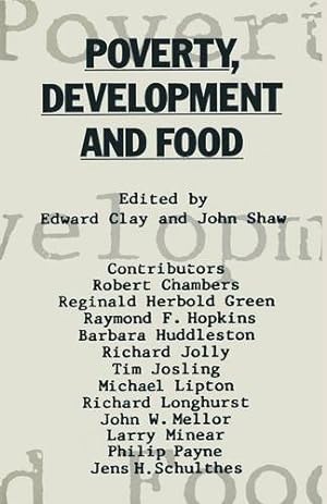 Bild des Verkufers fr Poverty, Development and Food: Essays in honour of H. W. Singer on his 75th birthday [Paperback ] zum Verkauf von booksXpress
