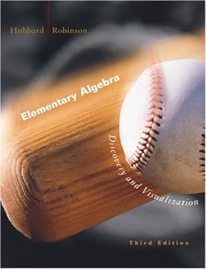 Bild des Verkufers fr Elementary Algebra: Dscvry & Vis: Discovery and Visualization zum Verkauf von WeBuyBooks