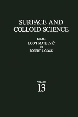 Seller image for Surface and Colloid Science [Paperback ] for sale by booksXpress