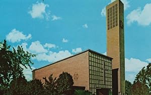 Image du vendeur pour architectural postcard: First Christian Church, Columbus, Indiana mis en vente par Mobyville