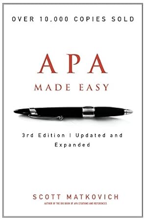 Image du vendeur pour APA Made Easy by Matkovich, Mr. Scott R. [Paperback ] mis en vente par booksXpress