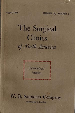 Seller image for The Surgical Clinics of North America - International Number, August 1956, New Operations for sale by UHR Books