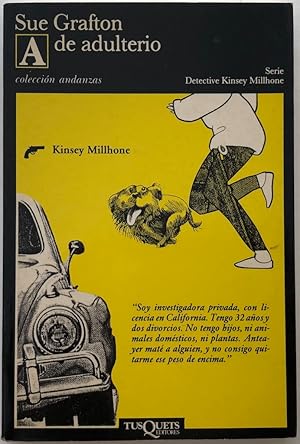 Imagen del vendedor de A de adulterio: Serie Detective Kinsey Milhone a la venta por Il Tuffatore