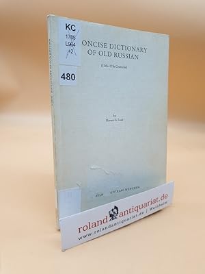 Concise dictionary of old Russian - (11. - 17. centuries)