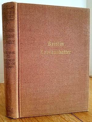 Seller image for KRISTIN LAVRANSDATTER (THE MISTRESS OF HUSABY, VOLUME II) for sale by MARIE BOTTINI, BOOKSELLER