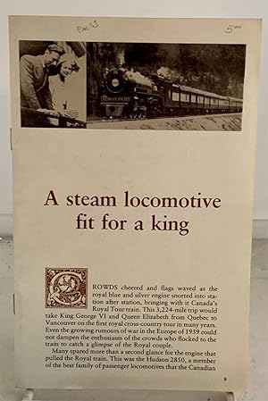 Bild des Verkufers fr A Steam Locomotive Fit for a King zum Verkauf von S. Howlett-West Books (Member ABAA)