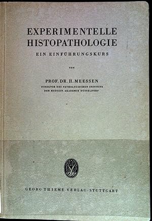 Seller image for Experimentelle Histopathologie: ein Einfhrungskurs. for sale by books4less (Versandantiquariat Petra Gros GmbH & Co. KG)