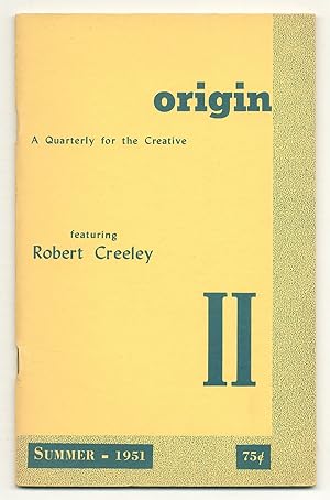 Bild des Verkufers fr Origin II: A Quarterly for the Creative - Summer 1951 zum Verkauf von Between the Covers-Rare Books, Inc. ABAA