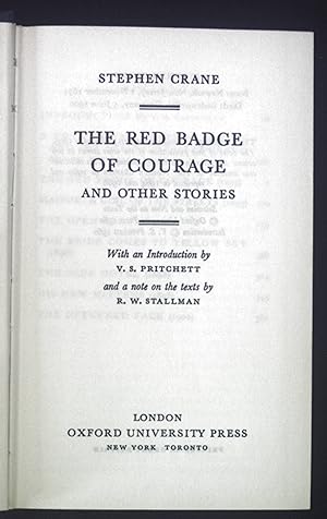 Bild des Verkäufers für The Red Badge of Courage and other Stories. zum Verkauf von books4less (Versandantiquariat Petra Gros GmbH & Co. KG)