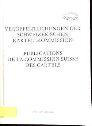 Imagen del vendedor de Preisschutz im Entwurf zu einem Bundesgesetz ber die Tabakbesteuerung -in : Verffentlichungen der schweizerischen Kartellkommission; H. 1 1967; 2. Jahrgang. a la venta por books4less (Versandantiquariat Petra Gros GmbH & Co. KG)