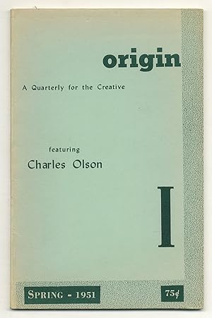 Bild des Verkufers fr Origin I: A Quarterly for the Creative - Spring 1951 zum Verkauf von Between the Covers-Rare Books, Inc. ABAA