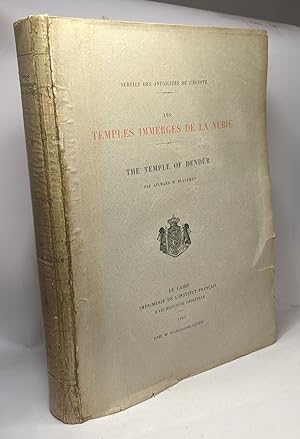 Immagine del venditore per The temple of Dendr - Les temples immergs de la Nubie / service des antiquits de l'Egypte venduto da crealivres