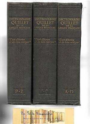 Image du vendeur pour Dictionnaire Quillet de la langue franaise en 3 tomes mis en vente par La Petite Bouquinerie