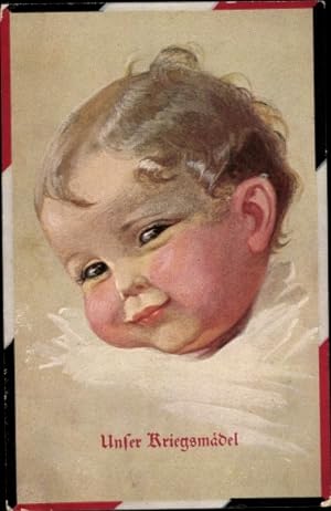 Ansichtskarte / Postkarte Kriegskinder, Primus No 949, Kindergesicht
