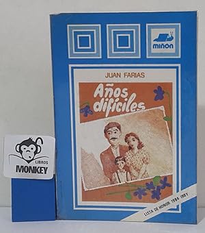 Imagen del vendedor de Aos difciles a la venta por MONKEY LIBROS