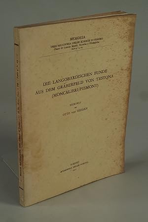 Seller image for Die langobardischen Funde aus dem Grberfeld von Testona (Moncalieri/Piemont). for sale by Antiquariat Dorner