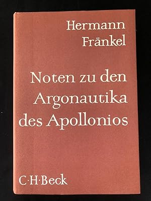 Bild des Verkufers fr Noten zu den Argonautika des Apollonios. zum Verkauf von Libretto Antiquariat & mundart.ch