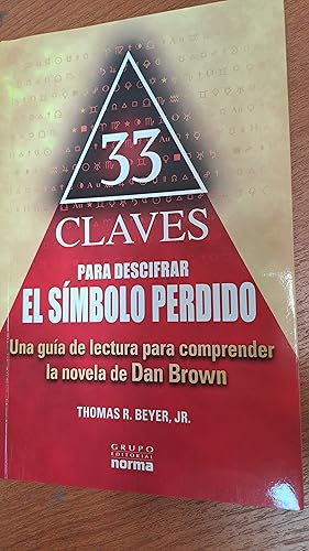 Seller image for 33 claves para descifrar el simbolo perdido for sale by Libros nicos