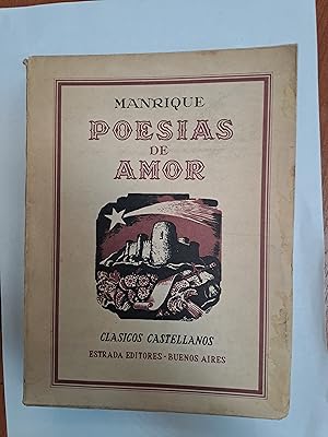 Imagen del vendedor de MANRIQUE Poesias de amor a la venta por Libros nicos