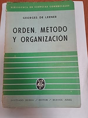 Seller image for Orden, metodo y organizacion for sale by Libros nicos