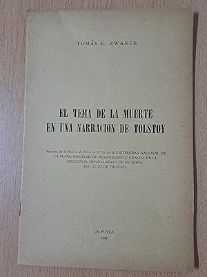 Imagen del vendedor de El tema de muerte en una narracion del Tolstoy a la venta por Libros nicos