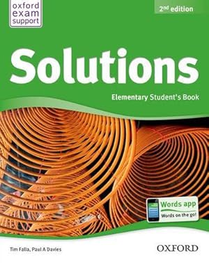 Bild des Verkufers fr Solutions: Elementary: Student's Bookelementary by Falla, Tim [Paperback ] zum Verkauf von booksXpress