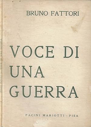 Seller image for Voce di una guerra Liriche 1914-1918 for sale by Biblioteca di Babele