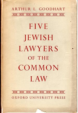 Seller image for Five Jewish Lawyers of the Common Law (The Lucien Wolf Memorial Lecture) for sale by Dorley House Books, Inc.