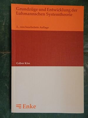Bild des Verkufers fr Grundzge und Entwicklung der Luhmannschen Systemtheorie zum Verkauf von Buchantiquariat Uwe Sticht, Einzelunter.