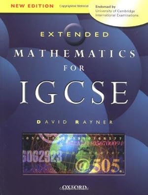 Immagine del venditore per Extended Mathematics for IGCSE: Endorsed by University of Cambridge International Examinations venduto da WeBuyBooks