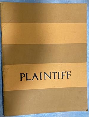 Seller image for Plaintiff - The Literary General Magazine Spring - Summer 1968 Vol. 4 No. 2 for sale by biblioboy
