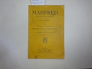 Image du vendeur pour Manfred, Dramatisches Gedicht in drei Abteilungen mis en vente par Buchhandlung Bock & Seip GmbH & Co. KG