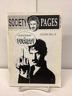 Seller image for Society Pages, A Magazine About Frank Zappa, Issue No. 3 for sale by Chamblin Bookmine